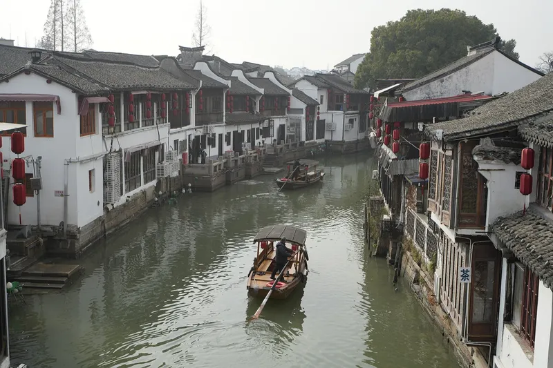 Zhujiajiao Water Town in Shanghai